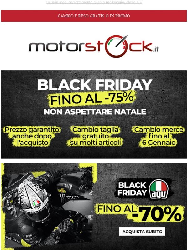 💣  Black Friday - Agv Dainese Tcx e Garmin fino al 70%