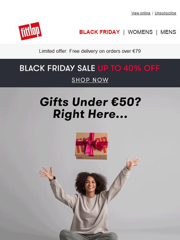 Black Friday Gifts Under €50