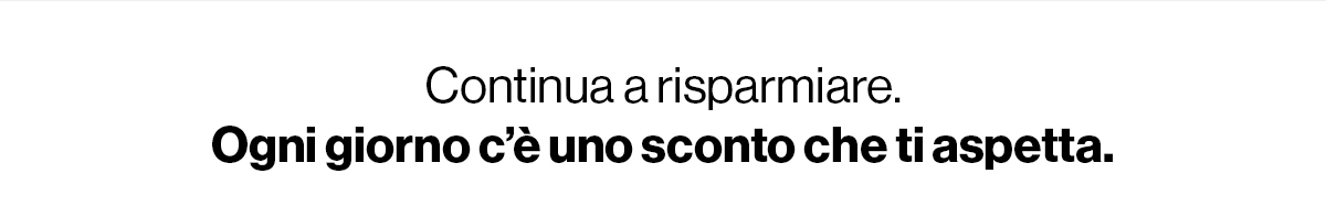 Continua a risparmiare