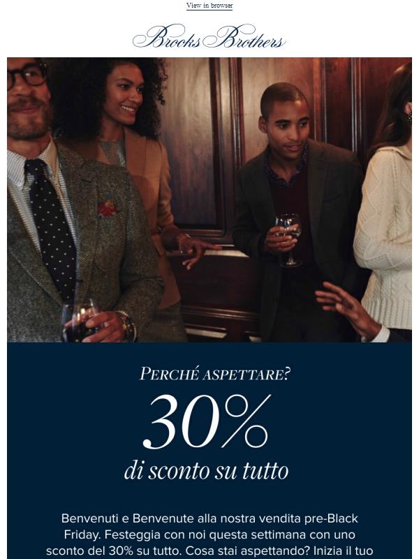 30% di sconto su tutto!