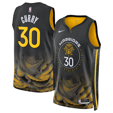 Golden State Warriors Nike City Edition Swingman Jersey 22 - Nero - Stephen Curry - Unisex