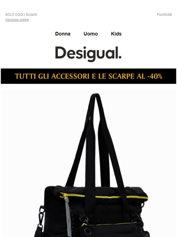 Accessori, Uomo e Kids al -40%