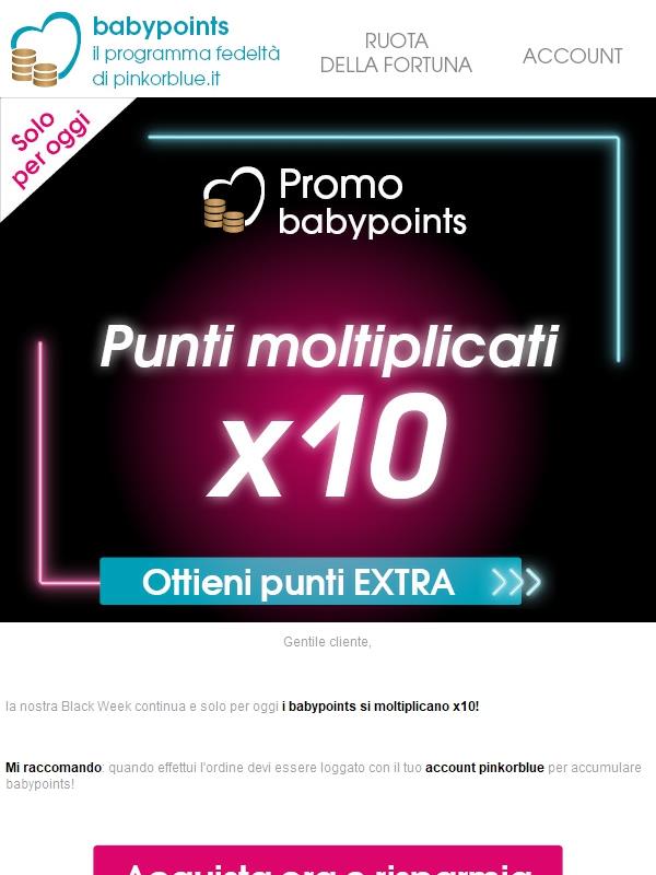 Boom ⚫ babypoints in esclusiva per te!