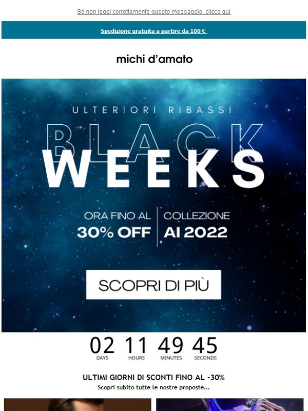 Ultimi giorni di Black Weeks.