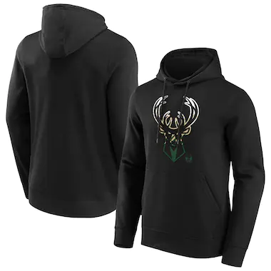 Felpa con cappuccio e logo Fade Graphic dei Milwaukee Bucks Fanatics - Uomo