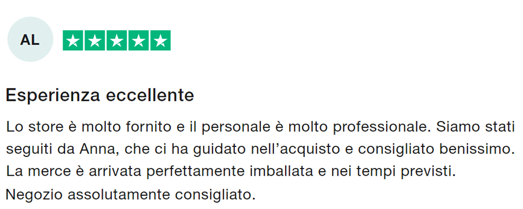 Recensione Trustpilot