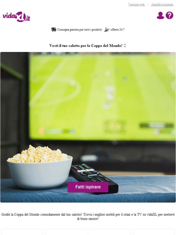 Decora il soggiorno di un campione!