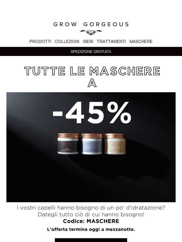 SOLO OGGI💣-45% su tutte le maschere!