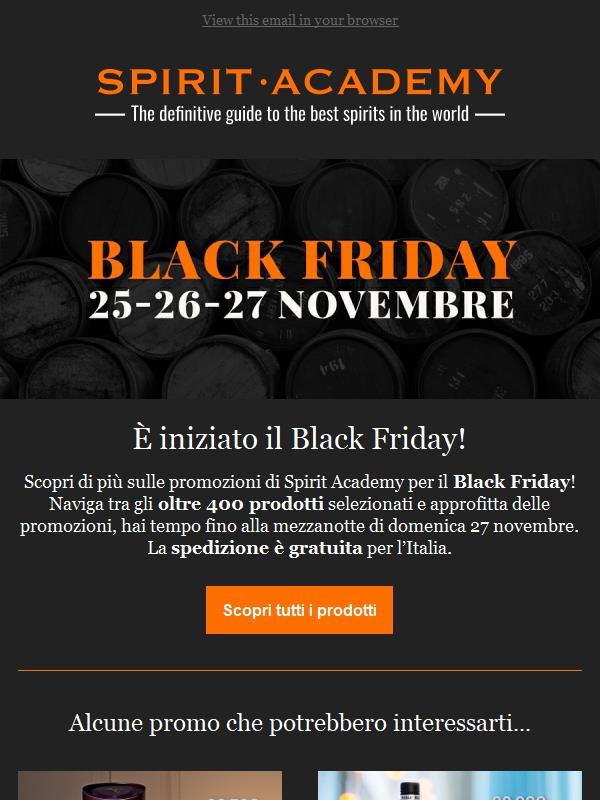 Inizia il Black Friday! | Spirit Academy