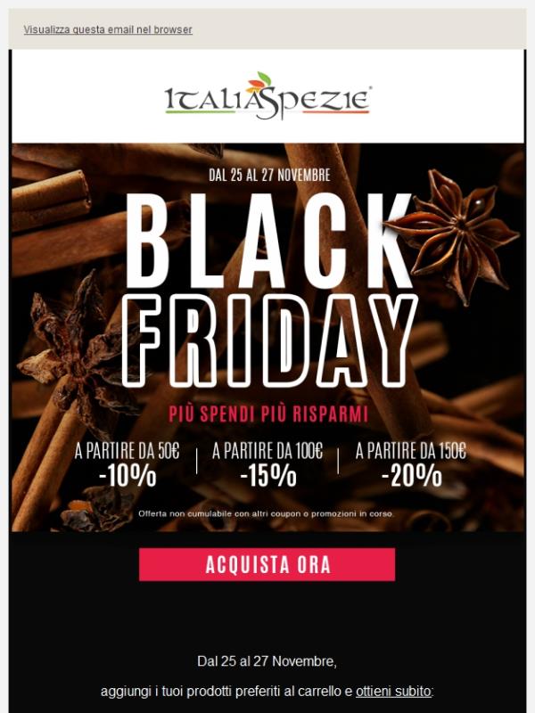 ⚫🔴 Il Black Friday è arrivato! Fino al 20% di sconto su tutto! 🔴⚫