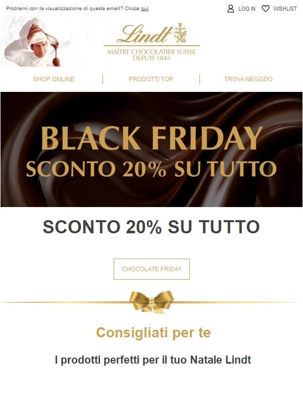 Il Black Friday inizia ora: sconto 20% su tutto 😍