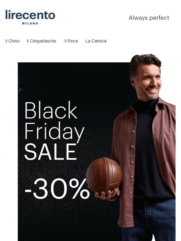 Fino al -40%! Il Black Friday è oggi