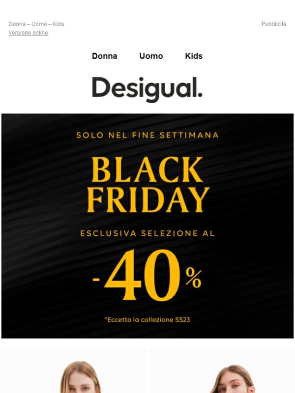 Selezione esclusiva al -40% | SOLO 3 GIORNI