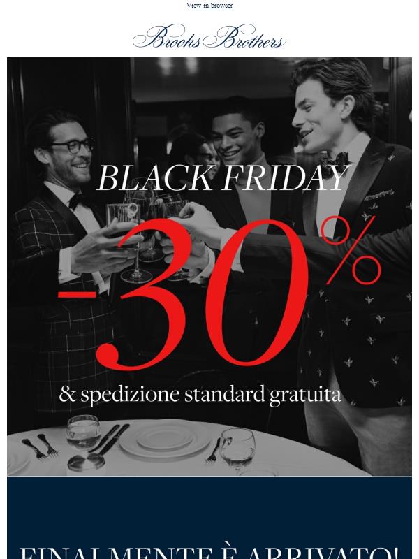 Black Friday totale: 30% di sconto su tutto!