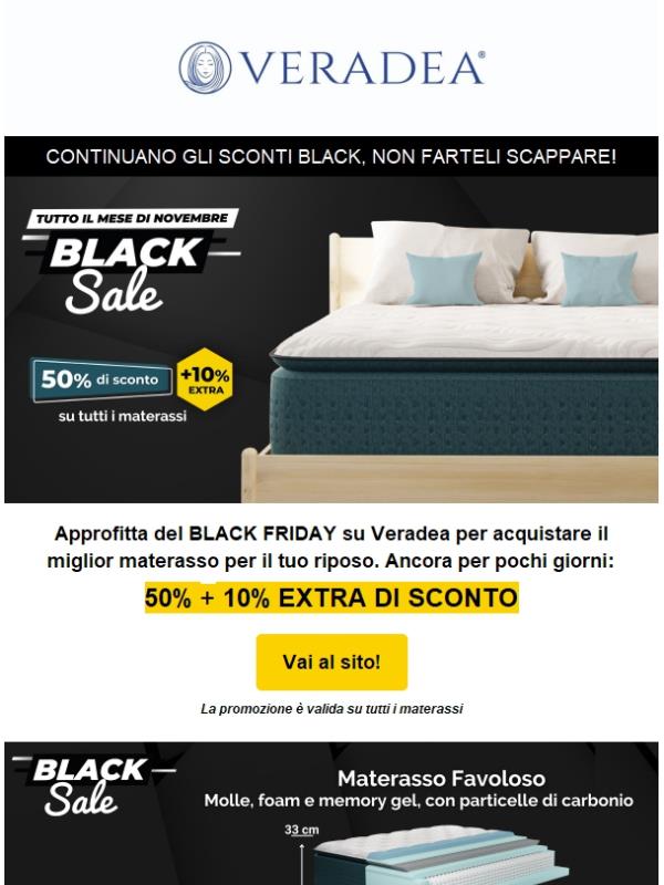 🖤 Gli sconti per il Black Friday continuano. Approfittane subito