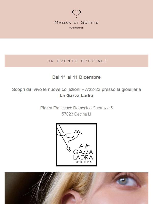 Evento Maman et Sophie dal 1 al 11 Dicembre 💖