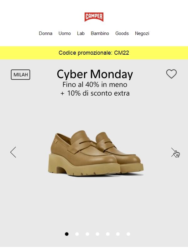 Cyber Monday | Sconto extra del 10% per gli iscritti