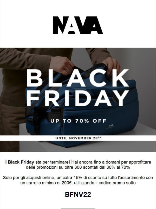 Ultimi due giorni di sconti fino al 70%