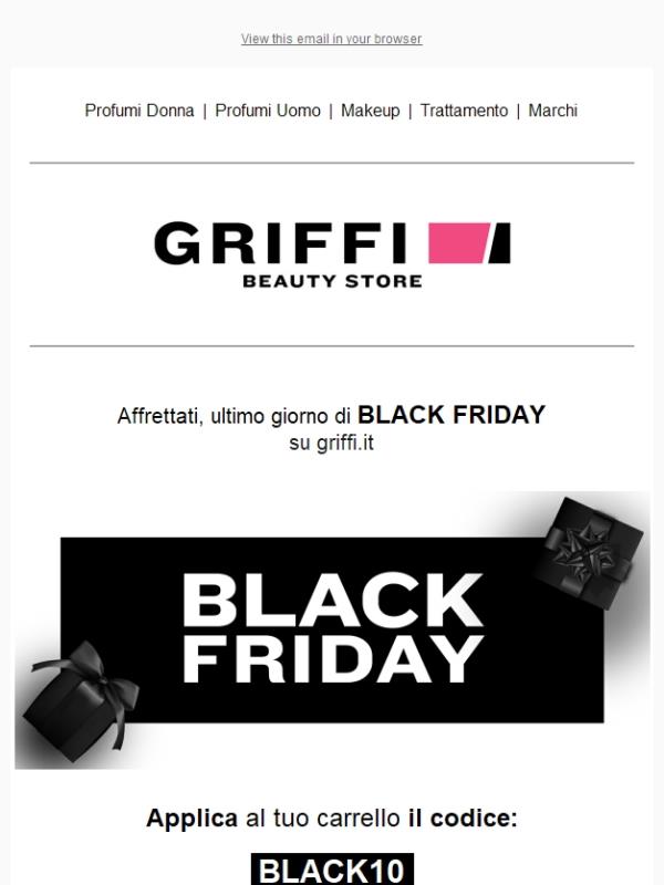 📣 BLACK FRIDAY ultimo giorno!