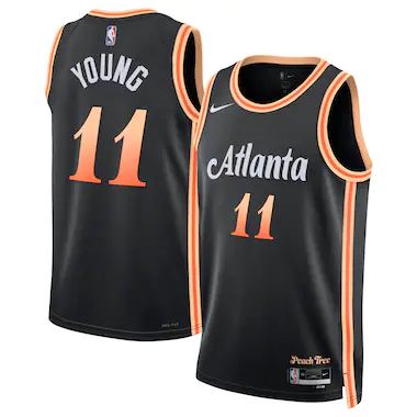 Atlanta Hawks Nike City Edition Swingman Jersey 22 - Nero - Trae Young - Unisex