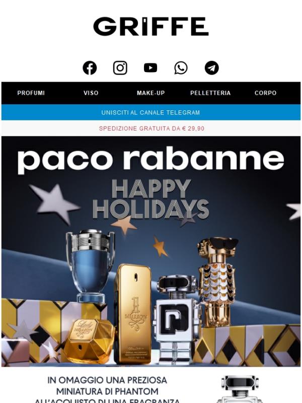 Paco Rabanne ti regala una preziosa miniatura di PHANTOM🎁
