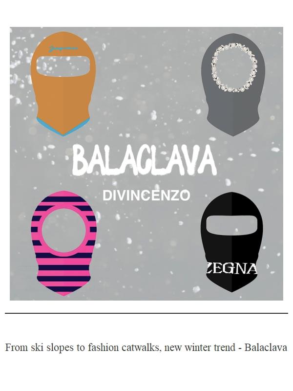 BALACLAVA: soft, warm and enveloping
