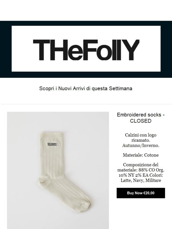 Embroidered socks - CLOSED e altri prodotti che sicuramente amerai