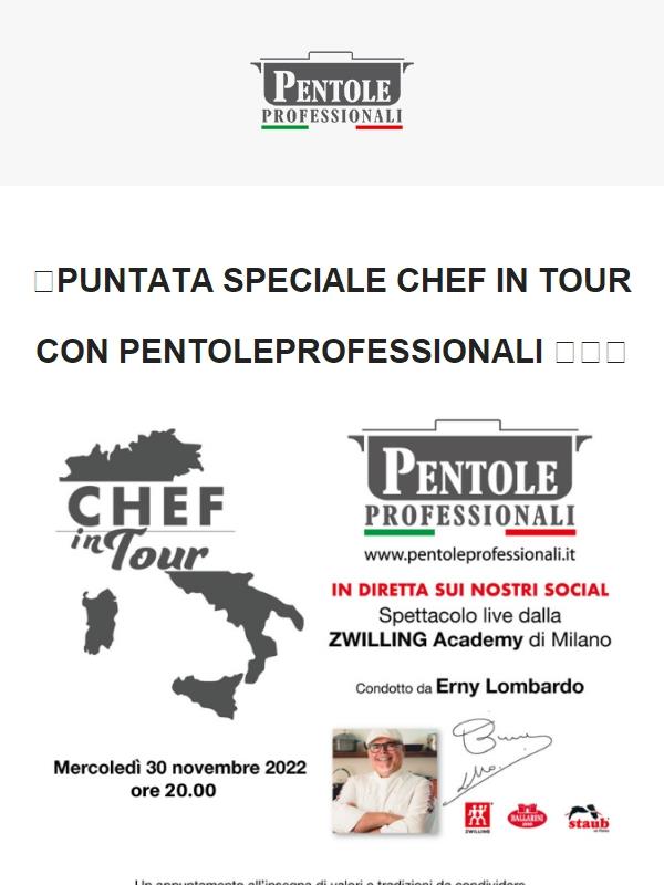 Puntata Speciale Chef in Tour con lo chef Erny Lombardo 💥