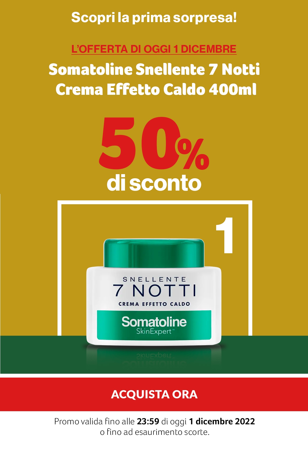 Somatoline Snellente 50% di sconto