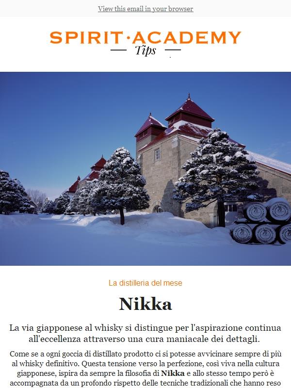 La distilleria del mese: Nikka | Spirit Academy Selections