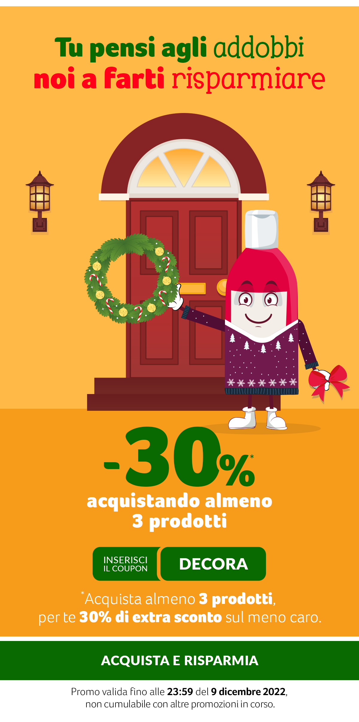 -30% acquistando almeno 3 prodotti Coupon DECORA