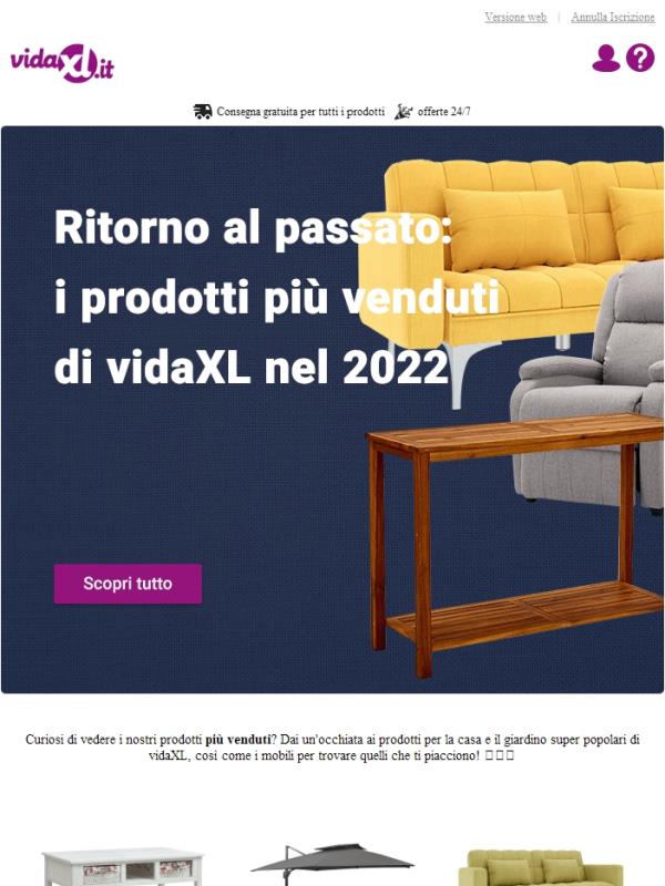 Esplora i prodotti più venduti di vidaXL nel 2022!