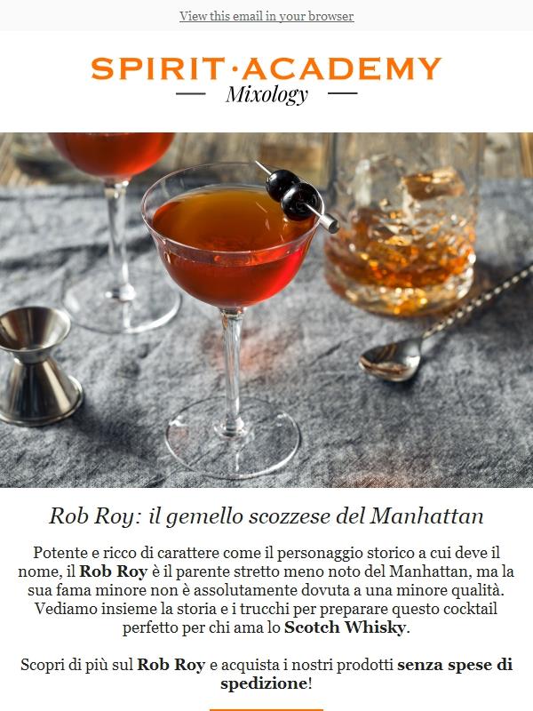 Rob Roy: il gemello scozzese del Manhattan | Cocktail Academy