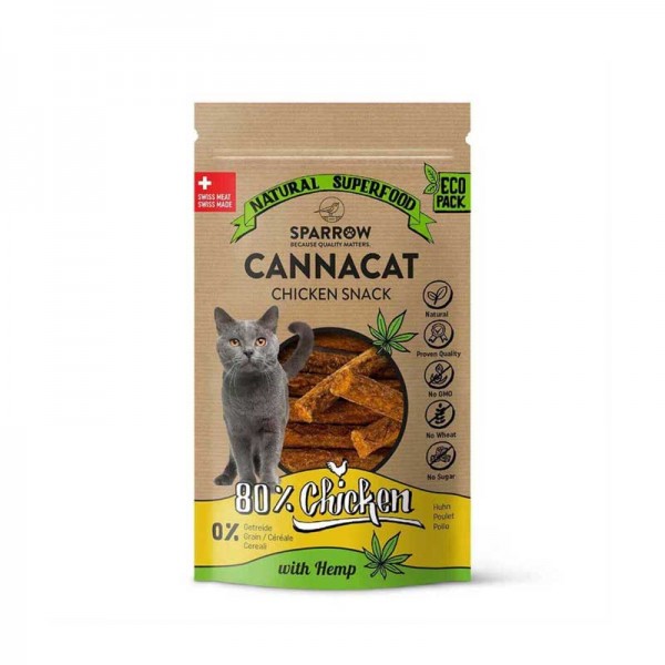 Sparrow Pet CannaCat Relax Stick al Pollo con CBD per Gatti - 50 g