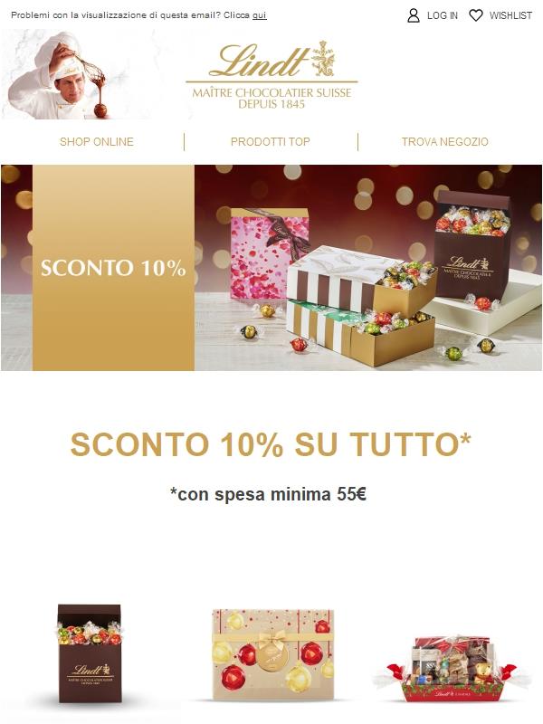 Sconto 10% su tutto: il Natale Lindt è qui 🎅