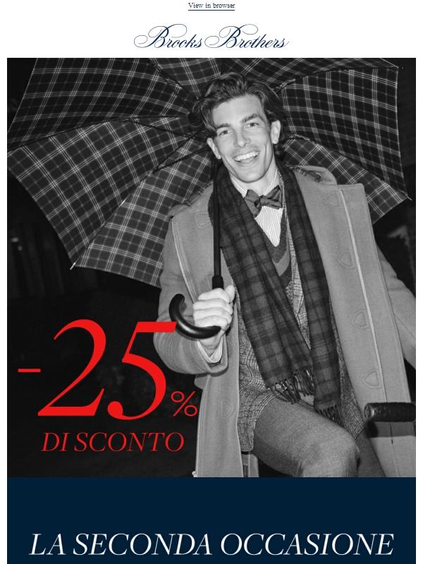 Un grande regalo: 25% di sconto