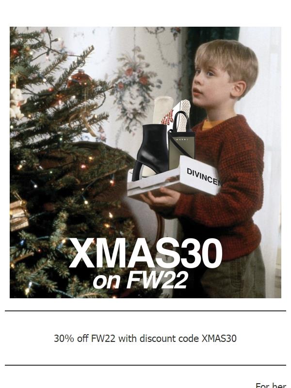A special discount code for your Christmas presents