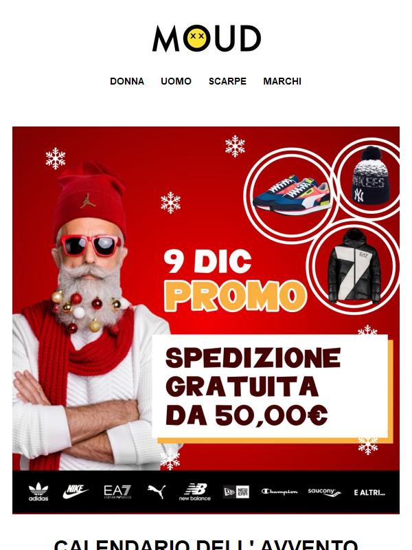 🎁 Giorno 9: Spedizione gratuita da 50€ 🎁