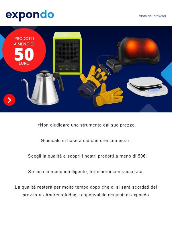 🔴 100 PRODOTTI A MENO DI 50 EURO