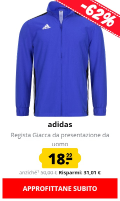 adidas Regista Giacca da presentazione da uomo solo 18,99 €!
