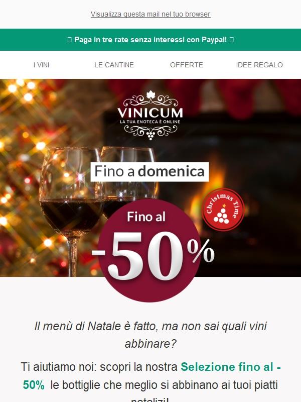 Il -50% che aspettavi! 👉Idee Regalo da 10€...