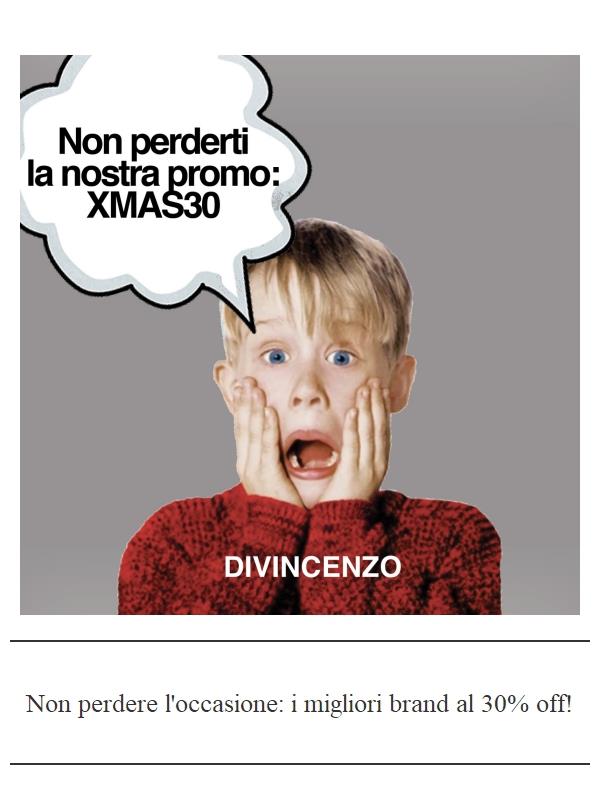 Non perdere l'occasione: codice XMAS30 ancora attivo!