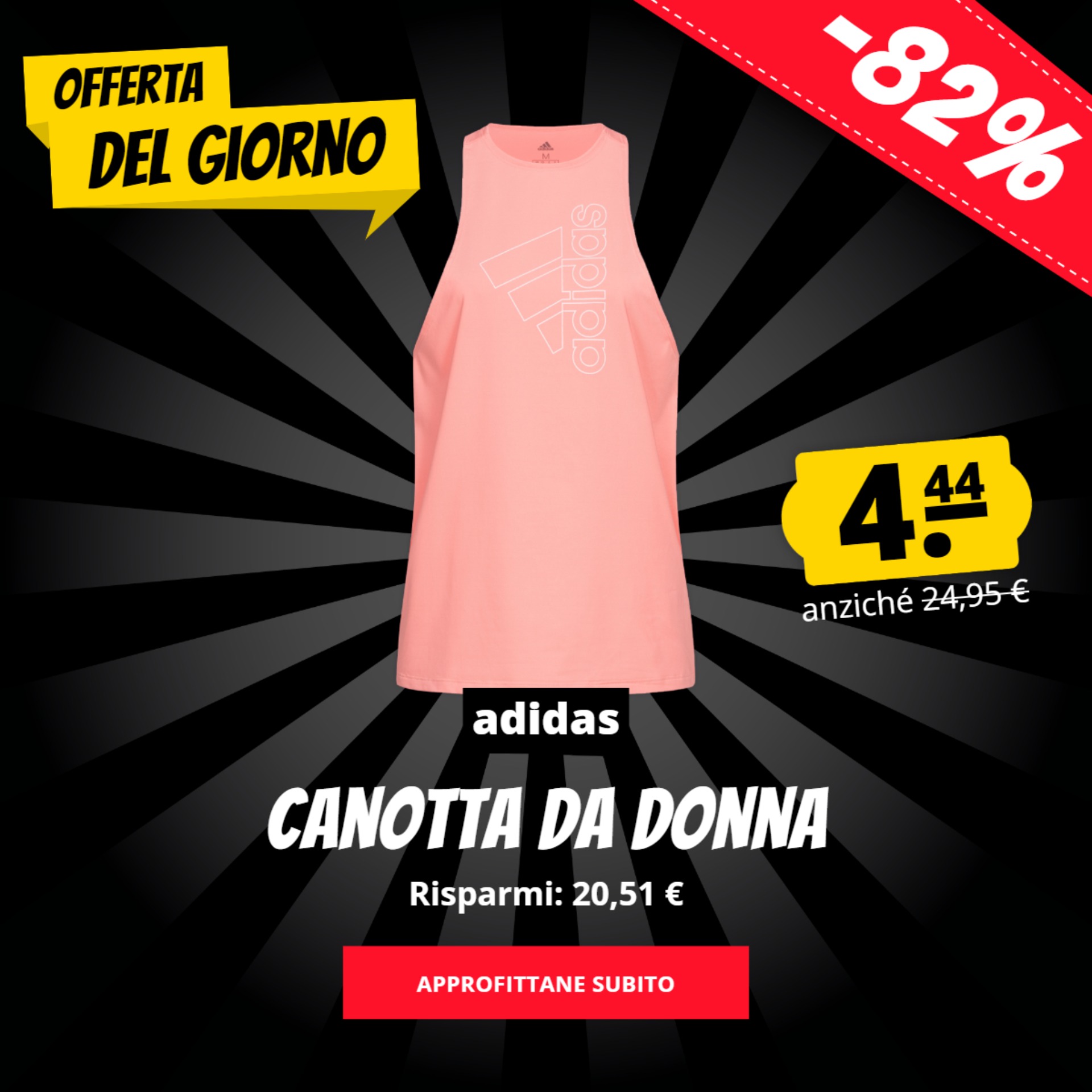 adidas Canotta da donna solo 4,44 €