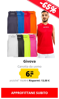 Givova Canotta da uomo solo 6,99 €!