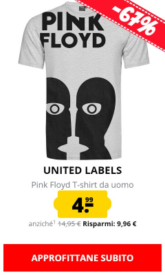 UNITED LABELS Pink Floyd T-shirt da uomo solo 4,99 €!