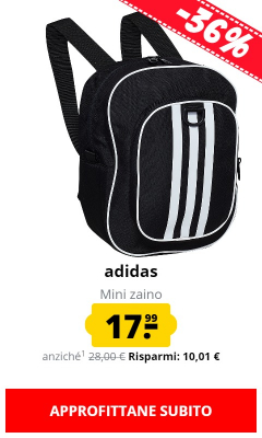 adidas Mini zaino solo 17,99 €!