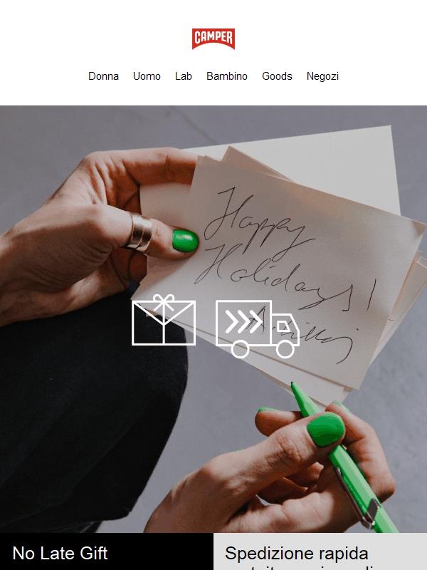 Hai aspettato un po’ troppo prima di muoverti? Ricevi subito i regali dell’ultimo minuto con la spedizione rapida gratuita