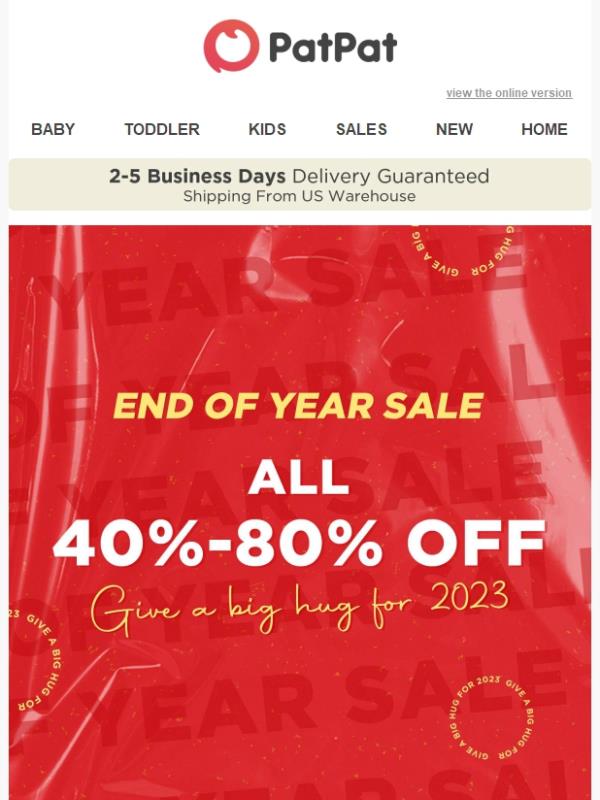 Final! CLEARANCE! All 40%-80% off!