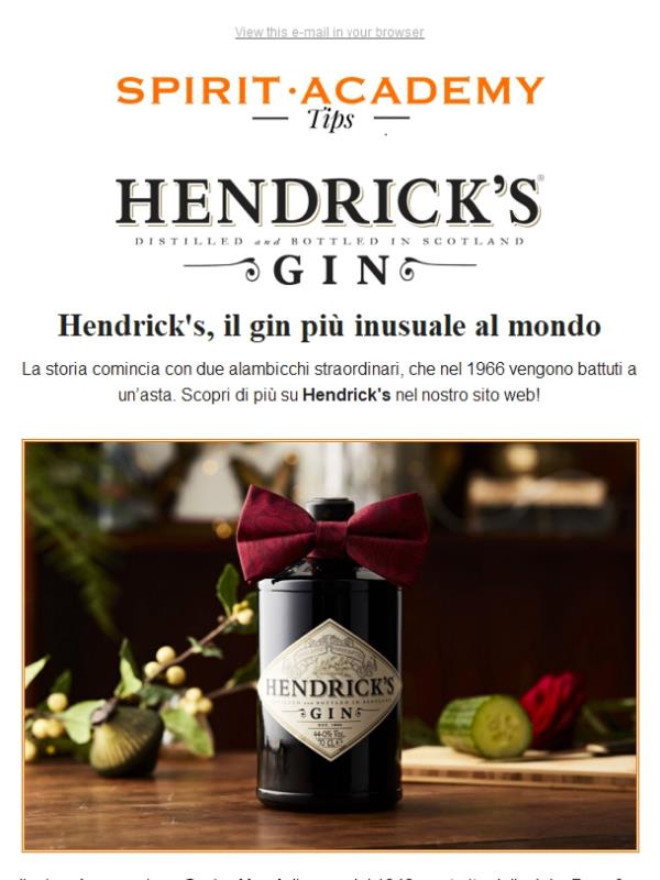 Hendrick's Gin: novità e special pack | Spirit Academy Tips