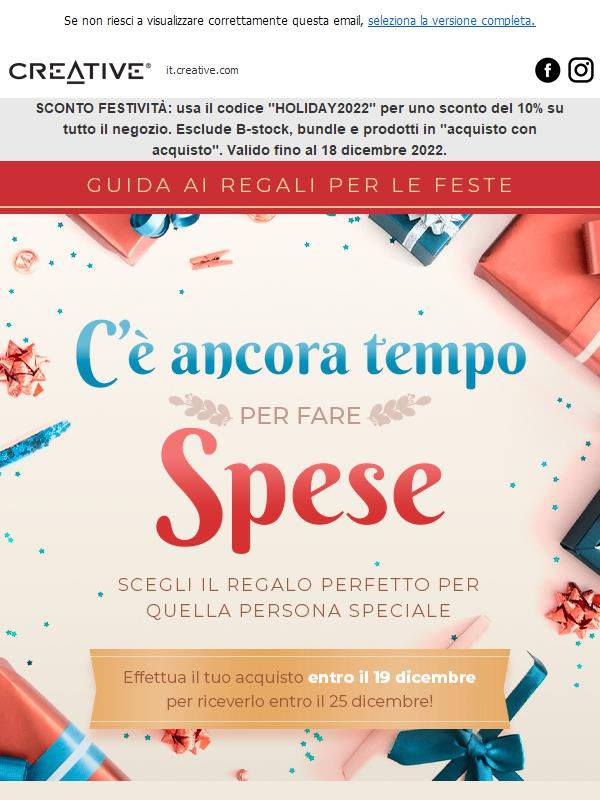 Ultima possibilità di fare acquisti per le festività natalizie!